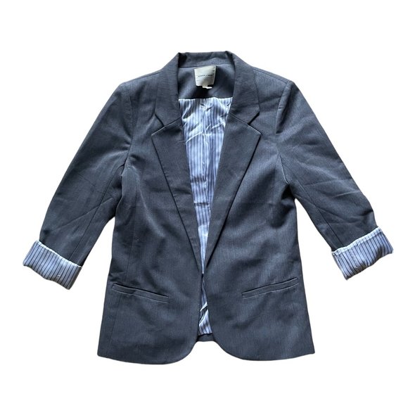 Silence + Noise Oversized Blazer - Gray - Small - Picture 1 of 9